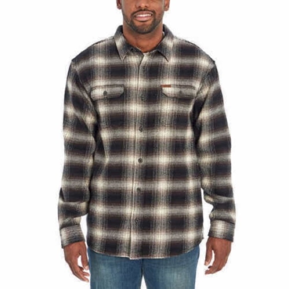Orvis Mens Big Bear Heavy Weight Double Brushed Flannel Shirt
